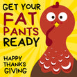 Happy Thanksgiving Funny Turkey Confetti-exploding Greetings Card
