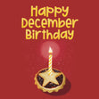 Happy December Birthday Confetti-exploding Greetings Card