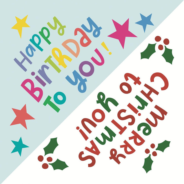 December Birthday Confetti-exploding Greetings Card