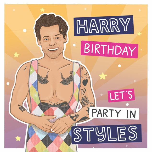 Let's Party In Styles Birthday Confetti-exploding Greetings Card