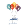 Happy Graduation Balloons Confetti-exploding Greetings Card