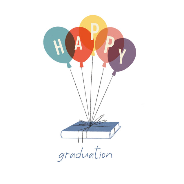 Happy Graduation Balloons Confetti-exploding Greetings Card