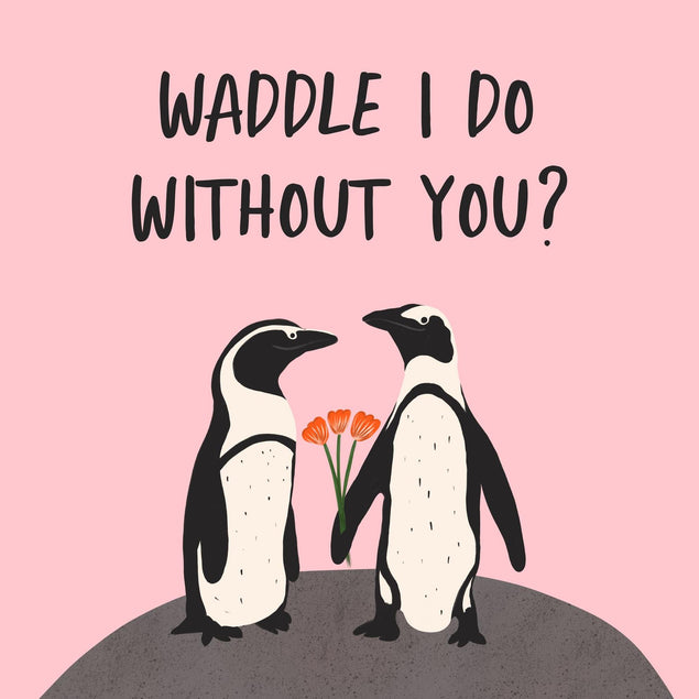 Waddle I Do Confetti-exploding Greetings Card