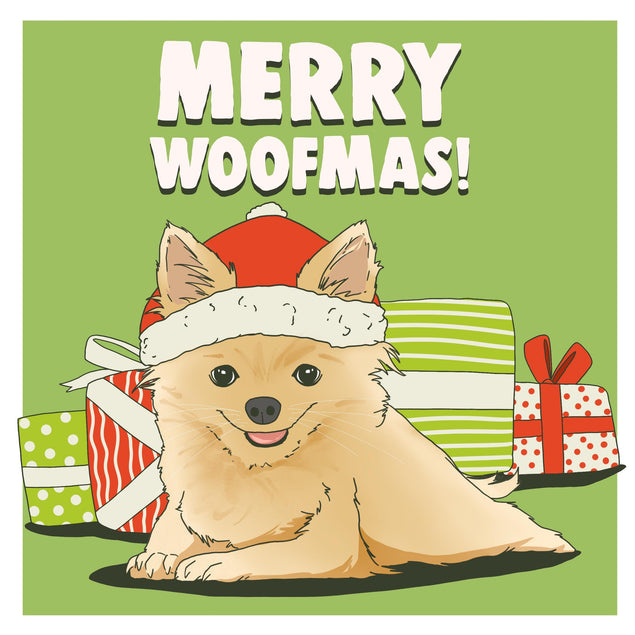 Merry Woofmas Chihuahua Confetti-exploding Greetings Card