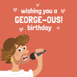 George Michael Birthday Confetti-exploding Greetings Card
