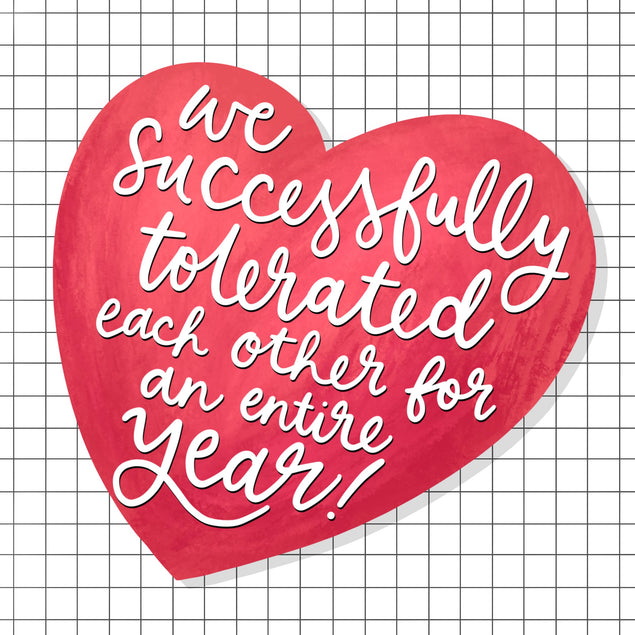 We Tolerated Each Other Confetti-exploding Greetings Card