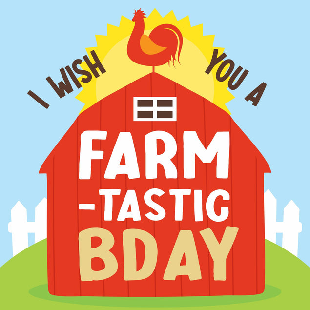 I Wish You Farmtastic Birthday Confetti-exploding Greetings Card