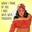 Wild, Wild Thoughts Confetti-exploding Greetings Card