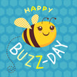 Happy Buzz-Day Bee Confetti-exploding Greetings Card