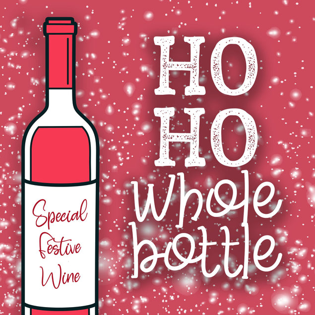 Ho Ho Whole Bottle Christmas Confetti-exploding Greetings Card