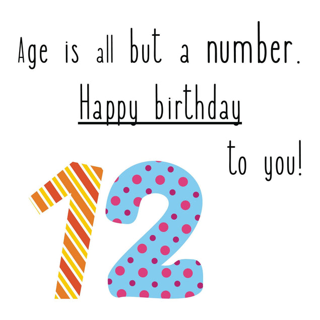 Happy 12th Birthday To You! Confetti-exploding Greetings Card