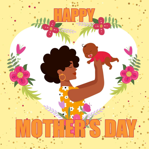 Happy First Mother's Day - Yellow Confetti-exploding Greetings Card