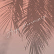 Happy Anniversary Palm Tree Shadow Confetti-exploding Greetings Card