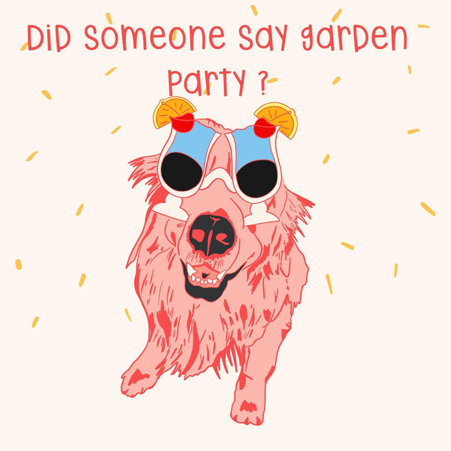 Did someone say Garden Party? Confetti-exploding Greetings Card