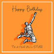 Happy Birthday To A Real All-Star Basketball Confetti-exploding Greetings Card