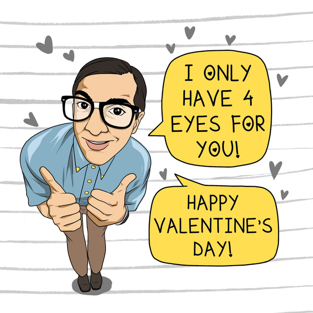I Only Have 4 Eyes For You Valentine's Confetti-exploding Greetings Card