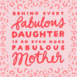 Fabulous Mother Pink Animal Print Mother's Day Confetti-exploding Greetings Card
