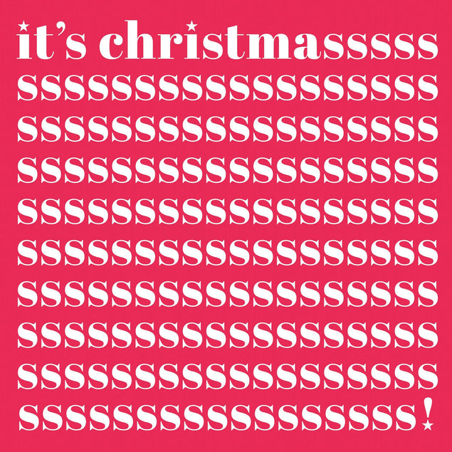 It's Christmasss Confetti-exploding Greetings Card