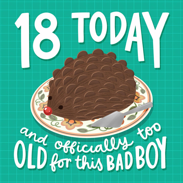 Too Old For This Bad Boy 18th Birthday Confetti-exploding Greetings Card