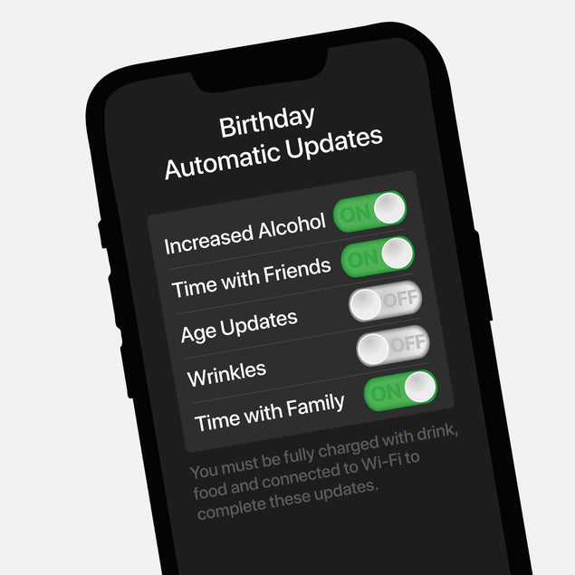 Birthday Automatic Updates Confetti-exploding Greetings Card