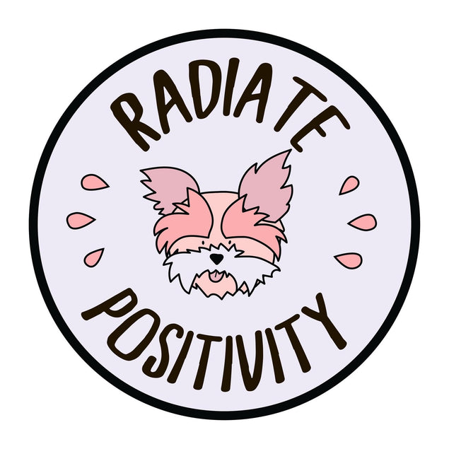Radiate Positivity Yorkshire Terrier Confetti-exploding Greetings Card