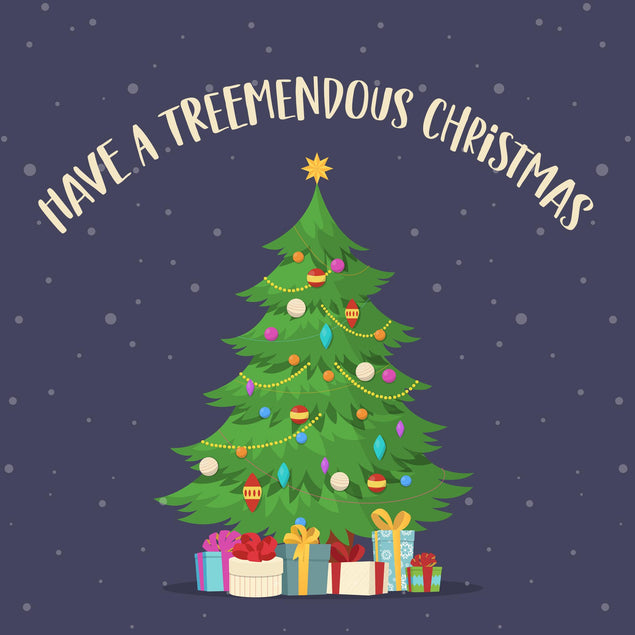 Have A Treemendous Christmas Confetti-exploding Greetings Card