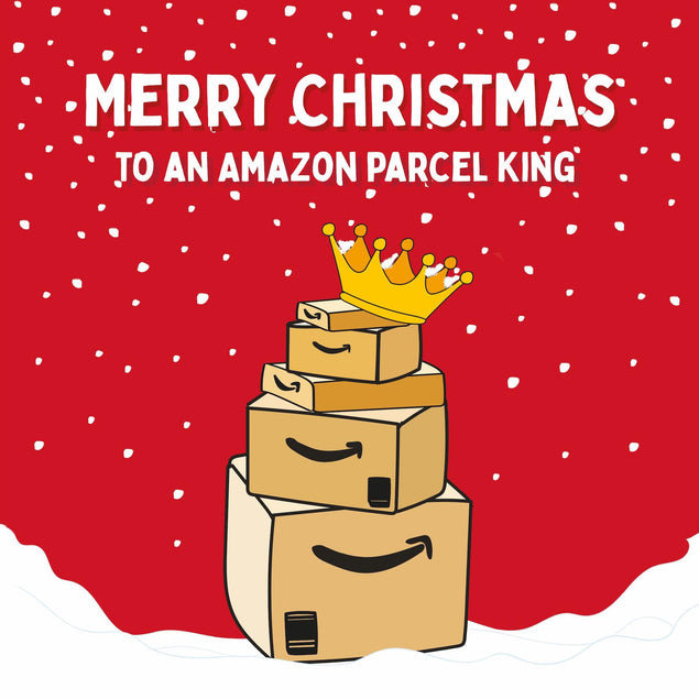 Merry Christmas Amazon King Confetti-exploding Greetings Card