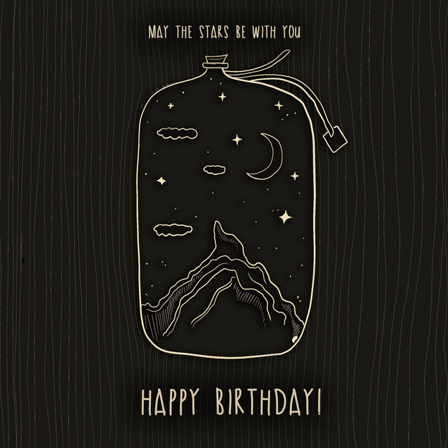 May The Stars Be With You Birthday Confetti-exploding Greetings Card