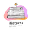 A Day Full Of Books Happy Birthday Confetti-exploding Greetings Card