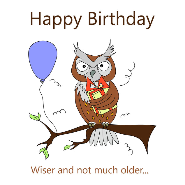 Happy Birthday Wiser And Not Much Older Confetti-exploding Greetings Card