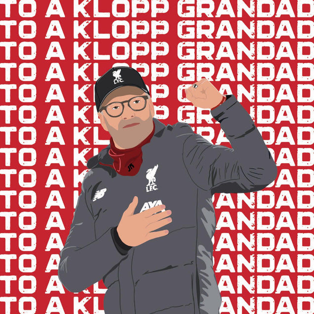 LFC Klopp Grandad Father's Day Confetti-exploding Greetings Card