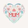 LOVE MUM Confetti-exploding Greetings Card