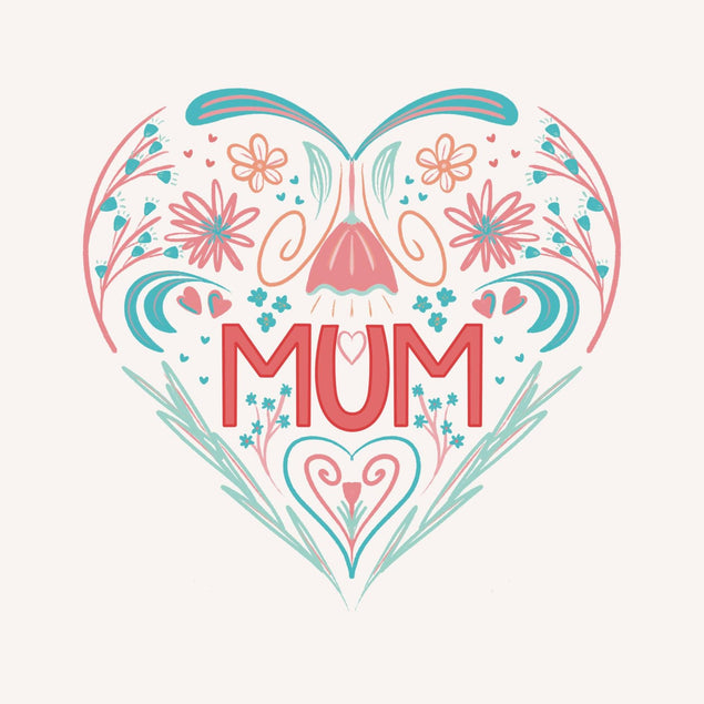 LOVE MUM Confetti-exploding Greetings Card