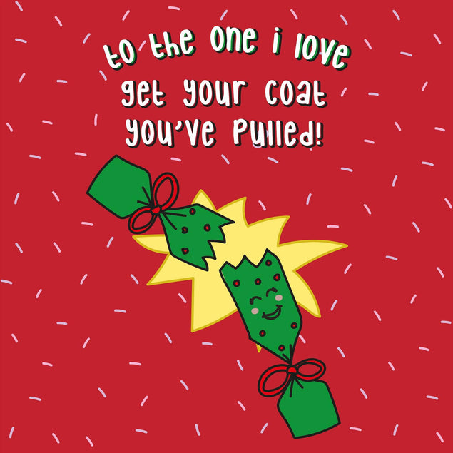 You've Pulled Merry Christmas Confetti-exploding Greetings Card