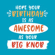 Awesome Big Knob Birthday Confetti-exploding Greetings Card