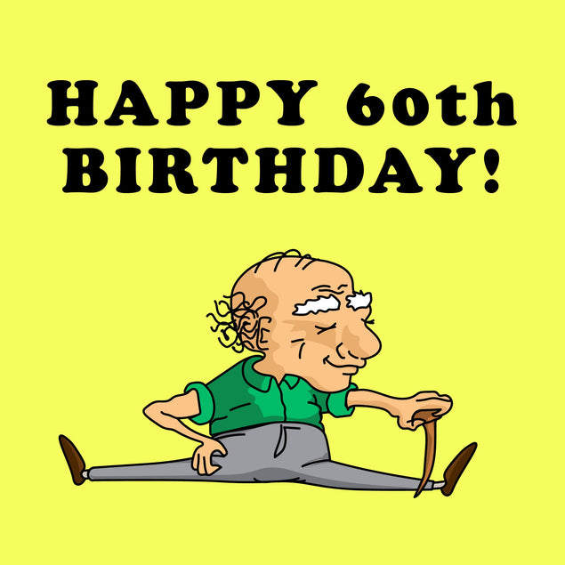 Funny Grandpa Happy 60th Birthday Confetti Exploding Greetings Card Boomf