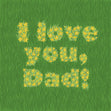 I Love You Dad Grass Confetti-exploding Greetings Card