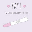 Yay You're Up The Duff! Confetti-exploding Greetings Card