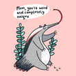 Funny Anteater Mother's Day Confetti-exploding Greetings Card