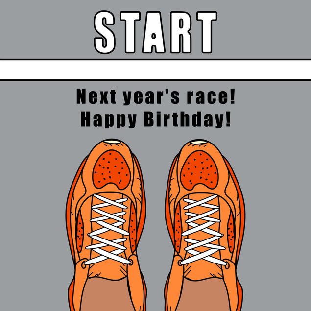 Next Year's Race Happy Birthday Confetti-exploding Greetings Card