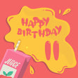Open Juice Happy 11th Birthday Confetti-exploding Greetings Card