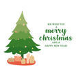 Merry Christmas Christmas Tree And Presents Confetti-exploding Greetings Card