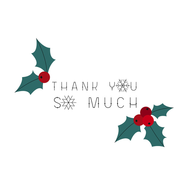 Thank You So Much Mistletoe Confetti-exploding Greetings Card