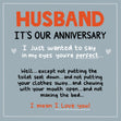 Happy Anniversary Husband In My Eyes You're Perfect But... Confetti-exploding Greetings Card