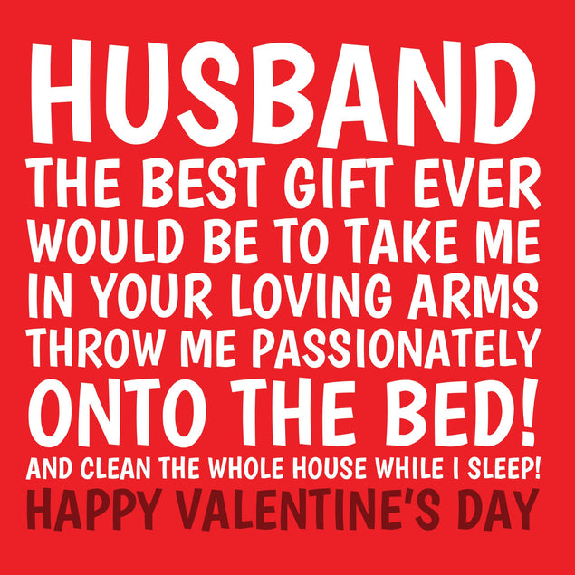 Valentine's Day Best Gift Ever Husband Confetti-exploding Greetings Card