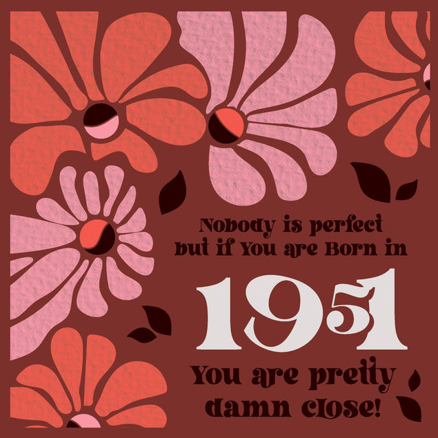 Happy Birthday Baby Boomer 1951 Confetti-exploding Greetings Card