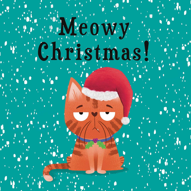 Grumpy Cat Meowy Christmas Confetti-exploding Greetings Card