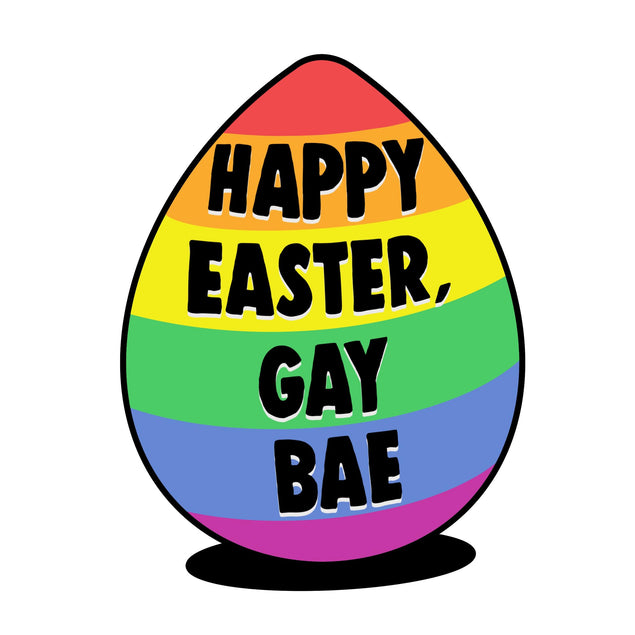 Gay Bae Egg Easter Confetti-exploding Greetings Card