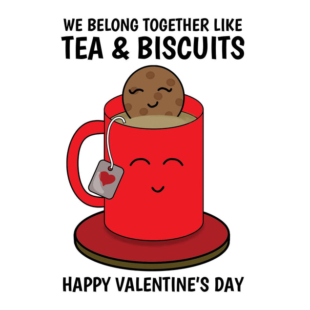 Tea and Biscuits Confetti-exploding Greetings Card