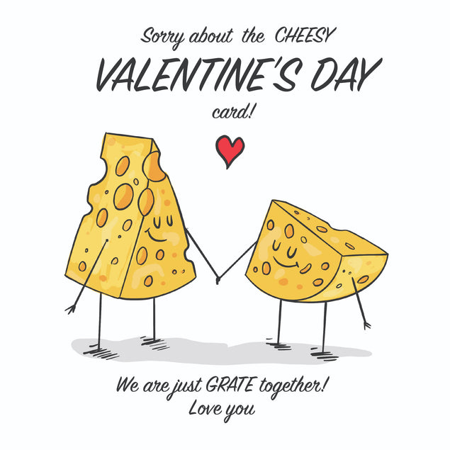 Sorry About The Cheesy Valentine's Day Confetti-exploding Greetings Card